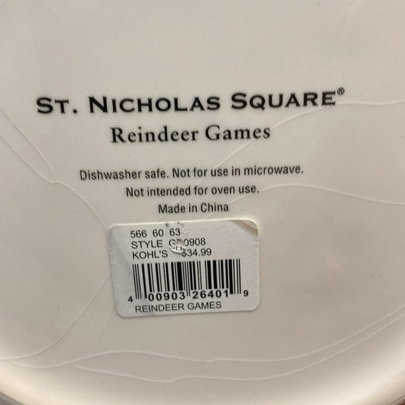 St. Nicholas Square Reindeer Games cookie jar, NWT, Kohl’s line - Picture 10 of 10